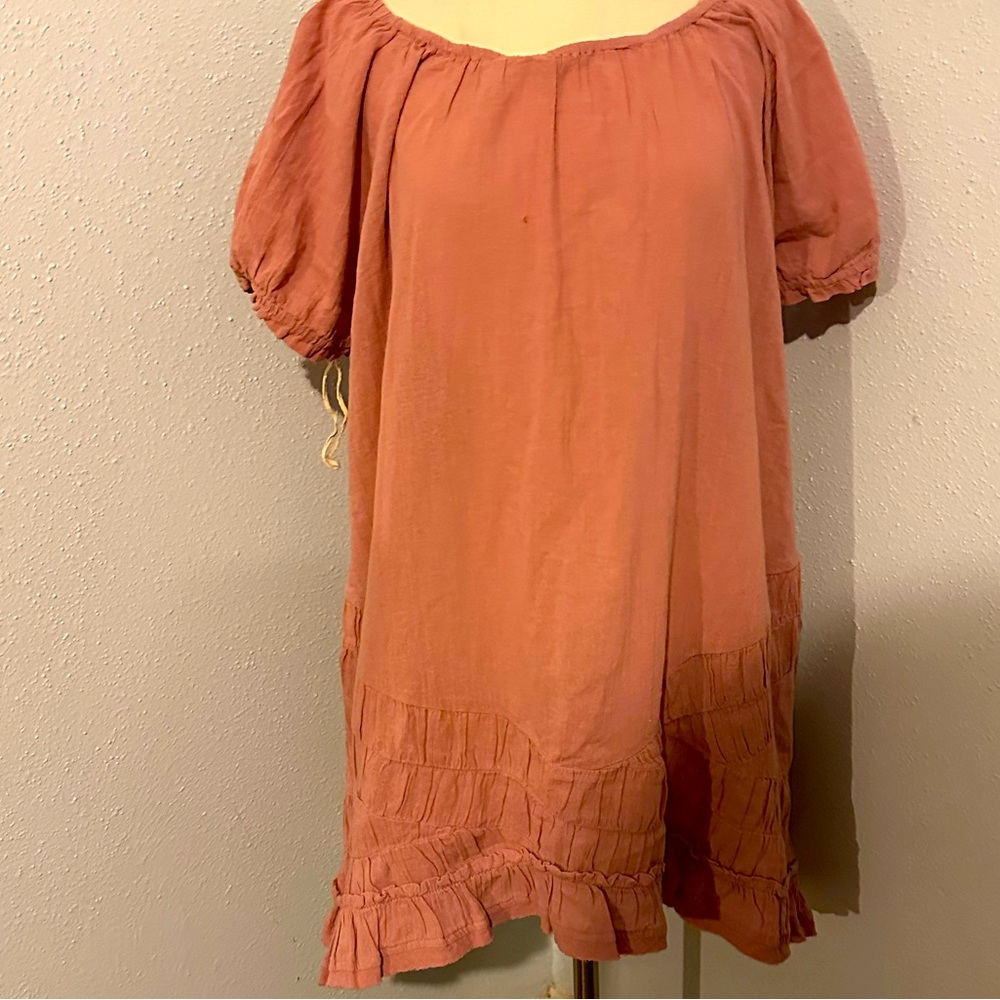 Free people blush color mini dress